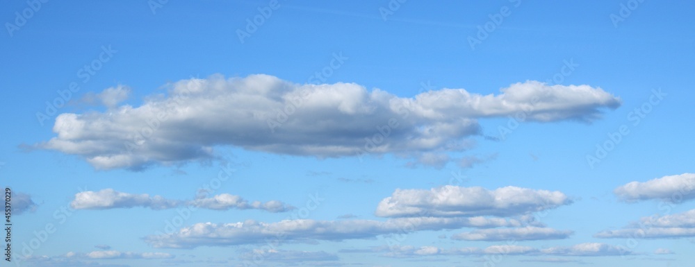 Sky with clouds, blue sky and white-gray clouds, background. Sky with clouds, blue sky and white-gray clouds, background.