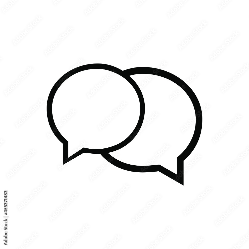 Speech web icon vector set. chat illustrator sign collection. message symbol or logo. Speech web icon vector set. chat illustrator sign collection. message symbol or logo.
