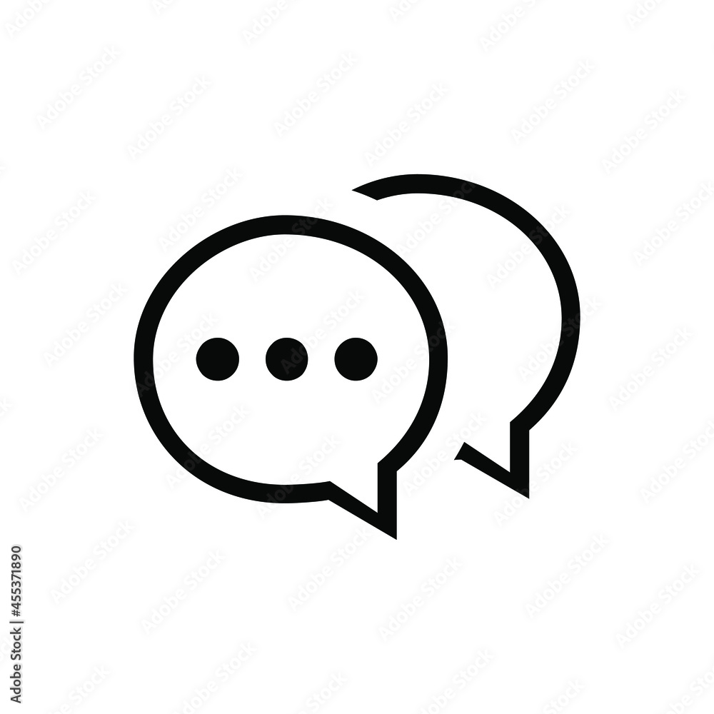 Speech web icon vector set. chat illustrator sign collection. message symbol or logo. Speech web icon vector set. chat illustrator sign collection. message symbol or logo.
