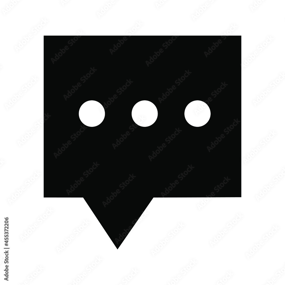 Fototapeta premium Speech web icon vector set. chat illustrator sign collection. message symbol or logo.