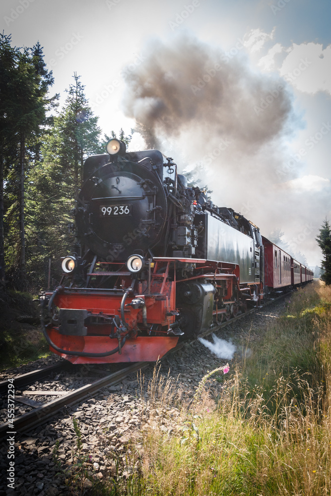 Obraz premium old steam locomotive
