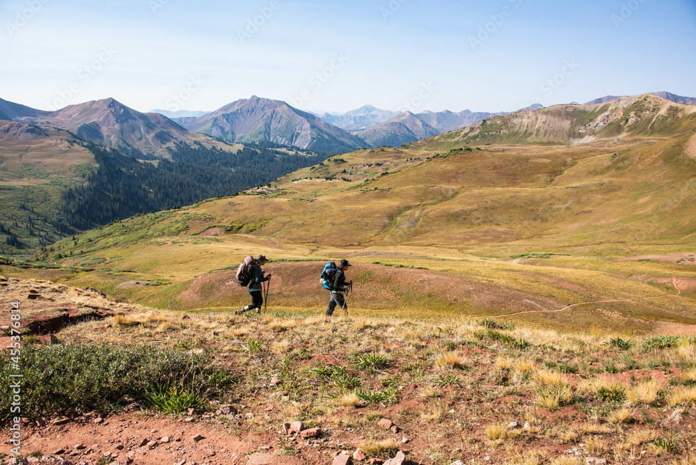 Hiking into the Maroon Bells, Aspen, Colorado, USA