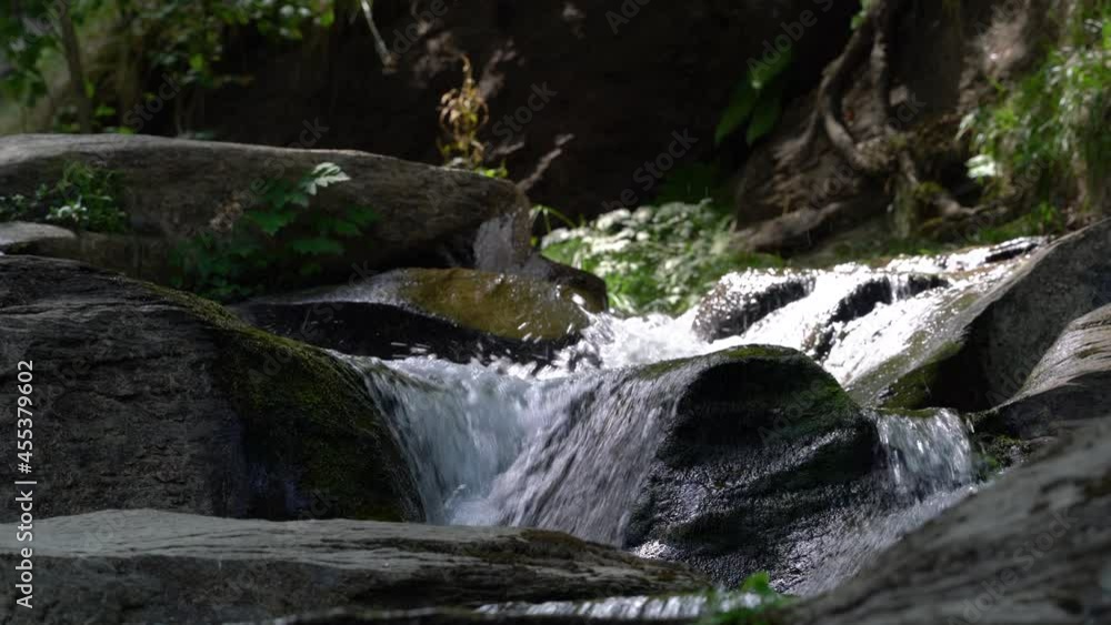 Stream Waterfall on mountain river - (4K) Stream Waterfall on mountain river - (4K)