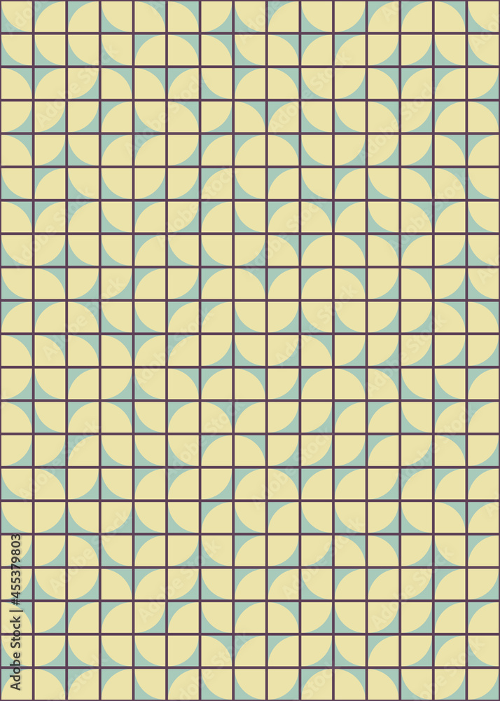 Fototapeta premium Abstract Geometric Pattern generative computational art illustration