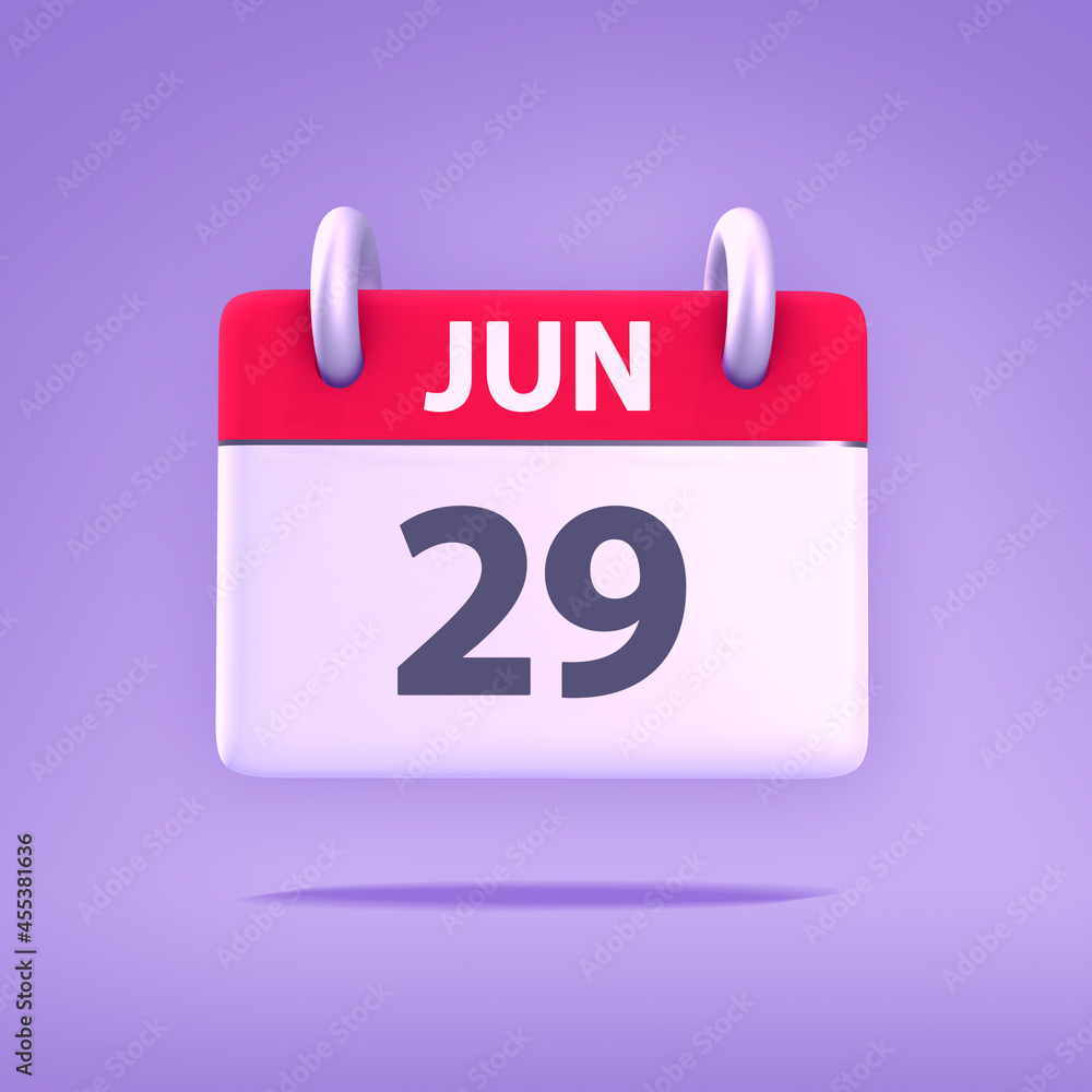 3D Calendar - June 29th 3D Calendar - June 29th