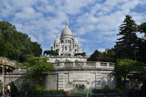 Wallpaper Mural The Basilica of the Sacred Heart or Sacré-Cœur Basilica Catholic church in Paris, France. This photo was taken in 2015. Torontodigital.ca