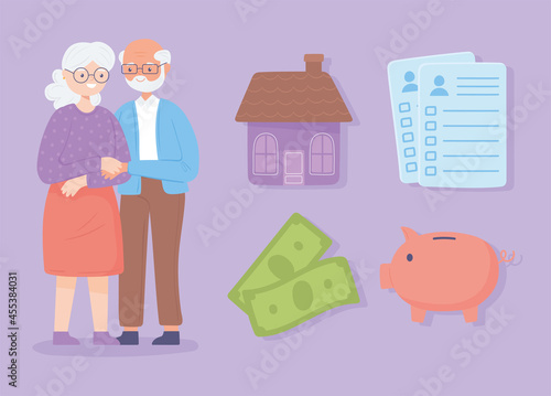 retired elderly couple