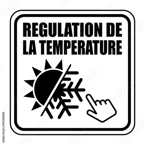 Logo régulation de la température.