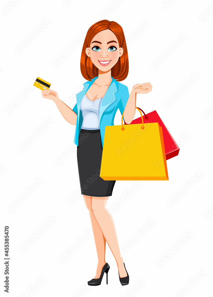 Concept of modern business woman Concept of modern business woman