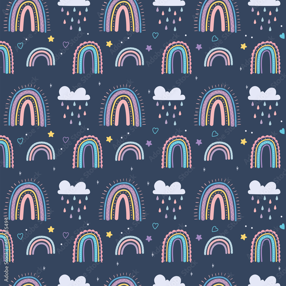 rainbow raindrops clouds rainbow raindrops clouds