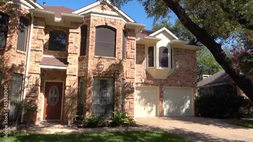Exterior of a single family home in Texas, USA