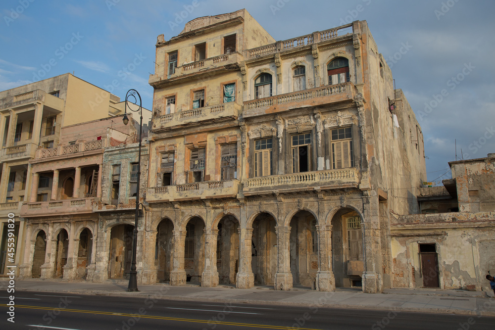 Old Buildings in Central Havana, Cuba