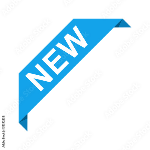 New blue corner ribbon