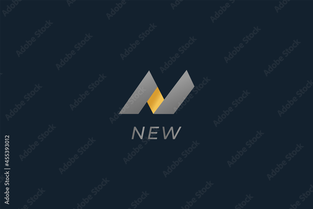 Letter N creative and simple technological electric modern business logo Letter N creative and simple technological electric modern business logo