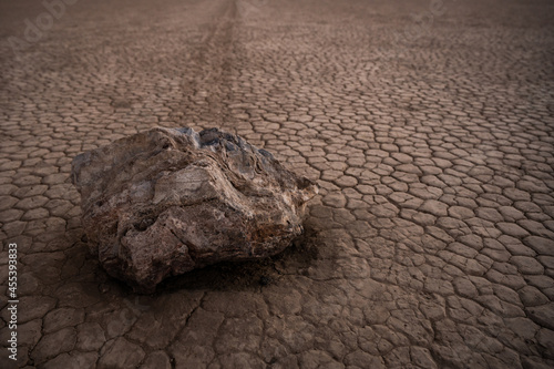 Large Sailing Stone Close Up On The Racetrack