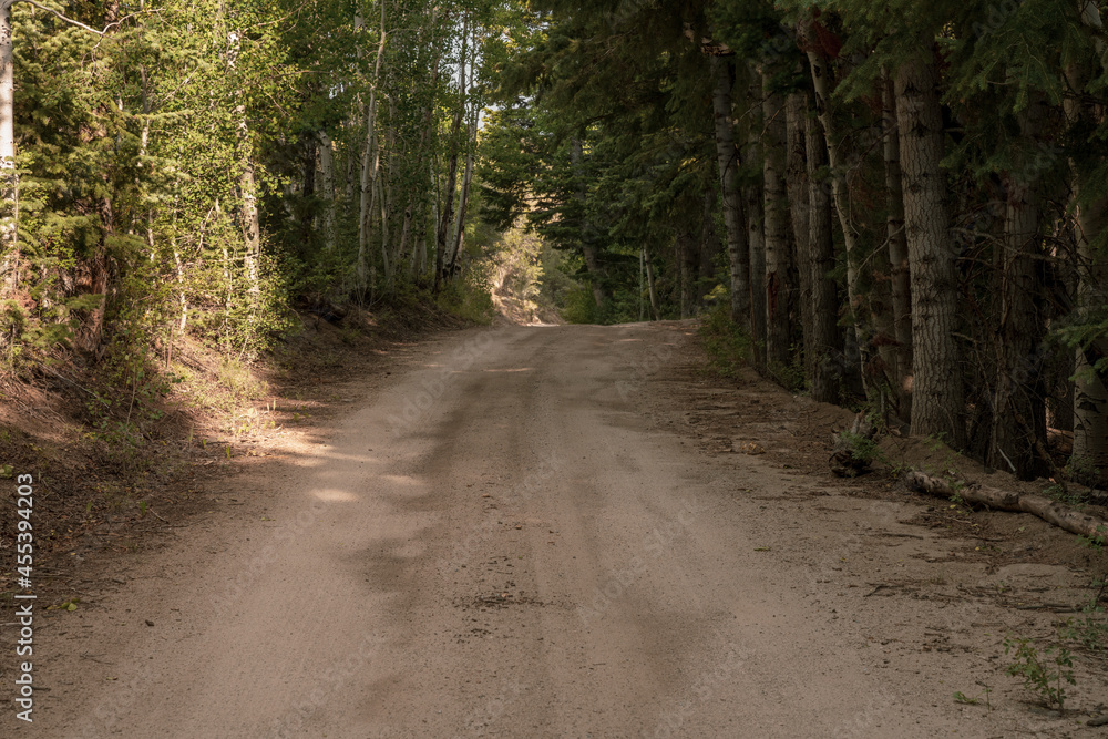 Looking Uphill Of Dirt Road Looking Uphill Of Dirt Road