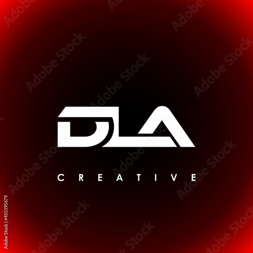 DLA Letter Initial Logo Design Template Vector Illustration photo