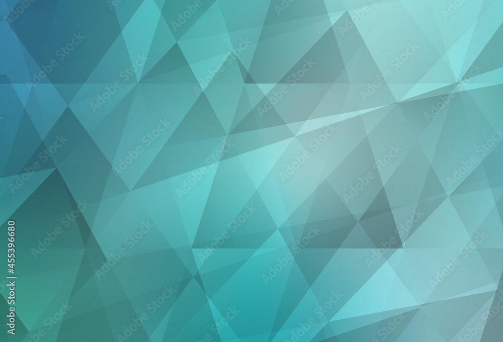 Light Green vector abstract polygonal background. Light Green vector abstract polygonal background.