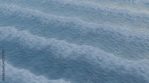 animation - Powerful ocean wave