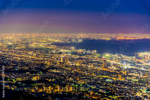 摩耶山から見た神戸市の夜景