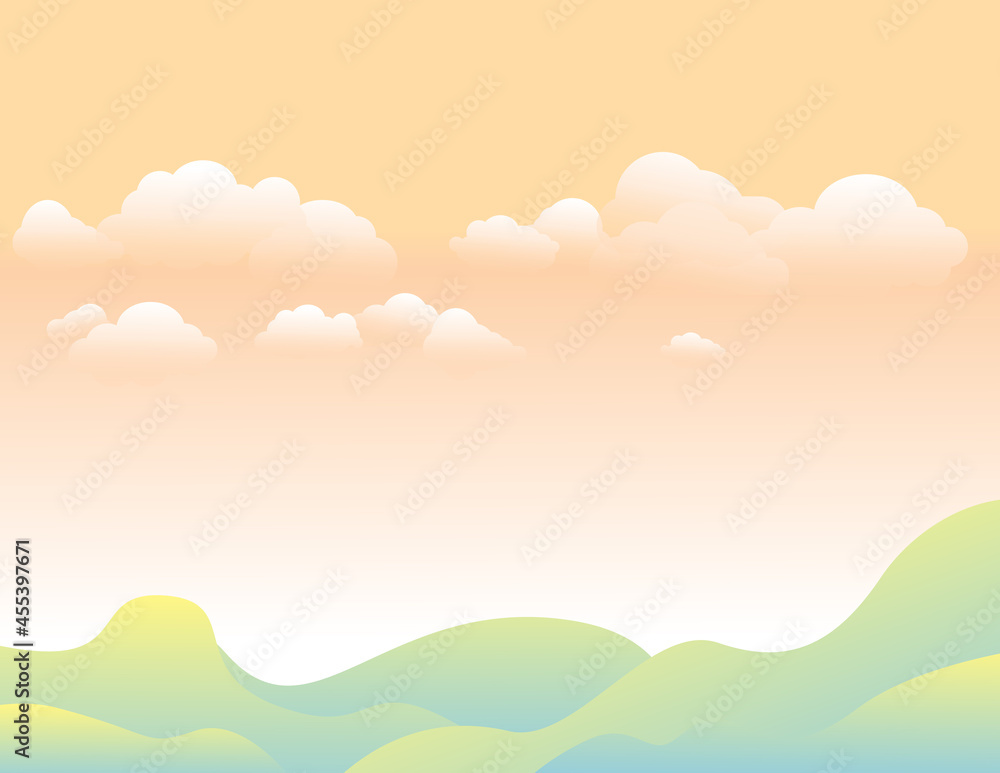 White clouds seamless pattern light blue sky and holiday background. White clouds seamless pattern light blue sky and holiday background.