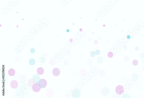 Light Purple, Pink vector pattern with spheres. © smaria2015