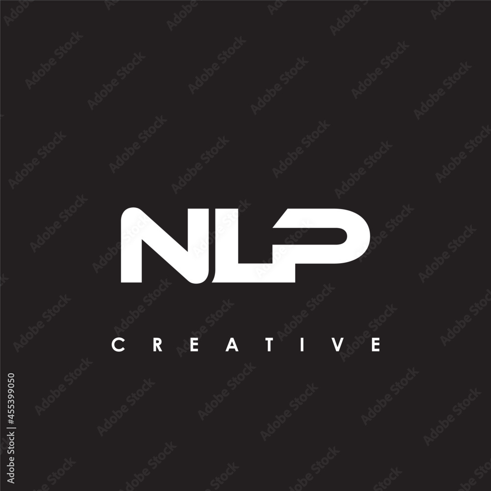 NLP Letter Initial Logo Design Template Vector Illustration