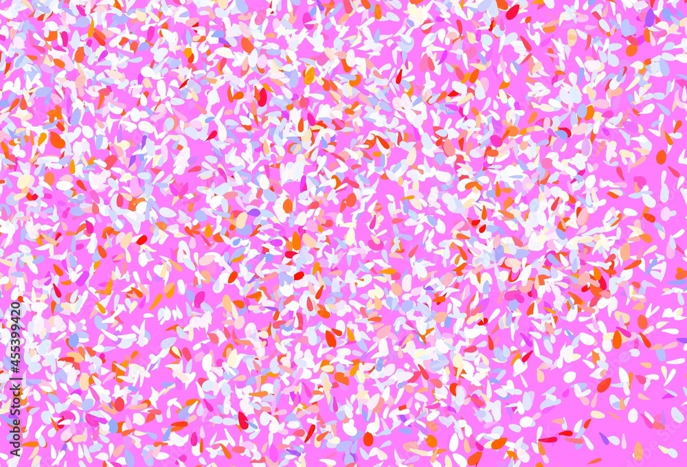 Obraz premium Light Blue, Red vector abstract pattern with leaves.
