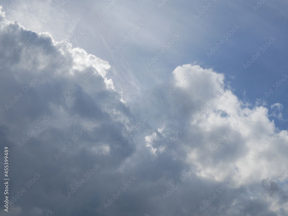 gray clouds or rain clouds in the sky. gray clouds or rain clouds in the sky.