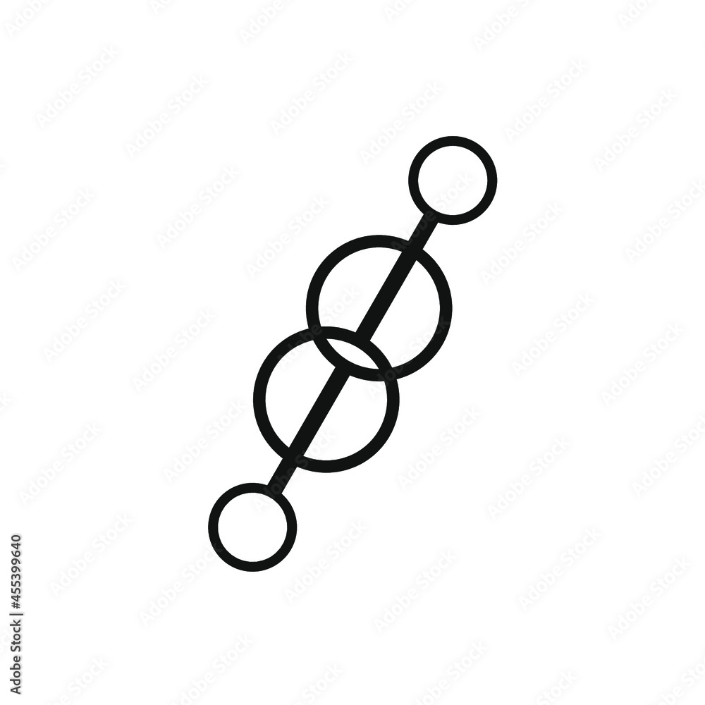 large and small circles intertwined with lines large and small circles intertwined with lines