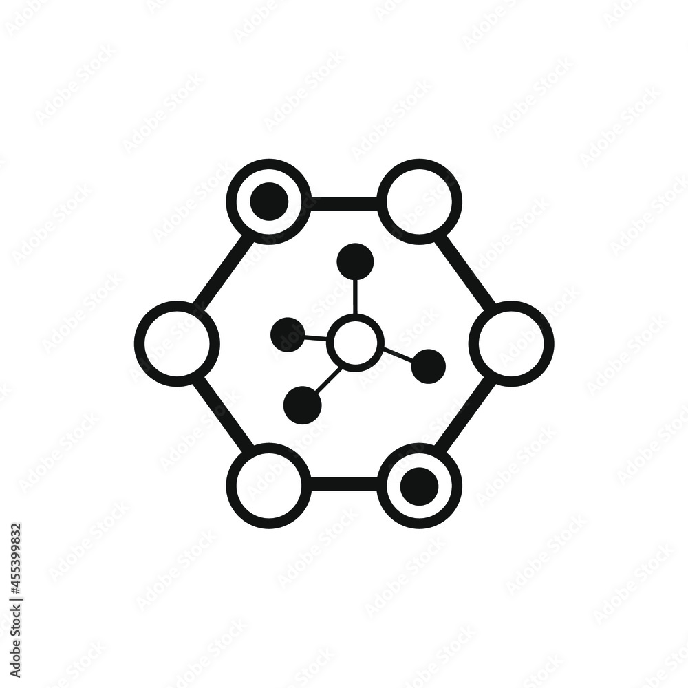 molecules in a hexagon attached to a circle molecules in a hexagon attached to a circle