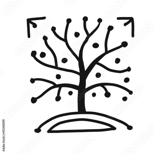 Art tree symbol, ethnic style for your design