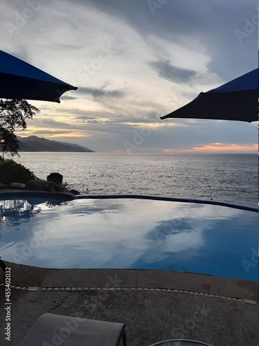 sunset in puerto vallarta mexico 