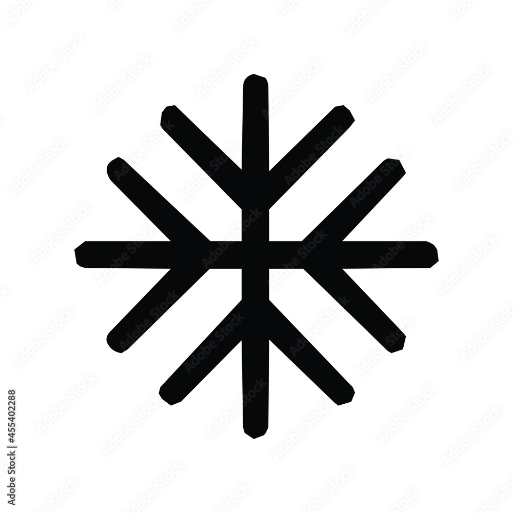 Snow Flakes Black Vector Illustration for Icon, Symbol, and Logo. EPS 8 Editable Stroke Snow Flakes Black Vector Illustration for Icon, Symbol, and Logo. EPS 8 Editable Stroke