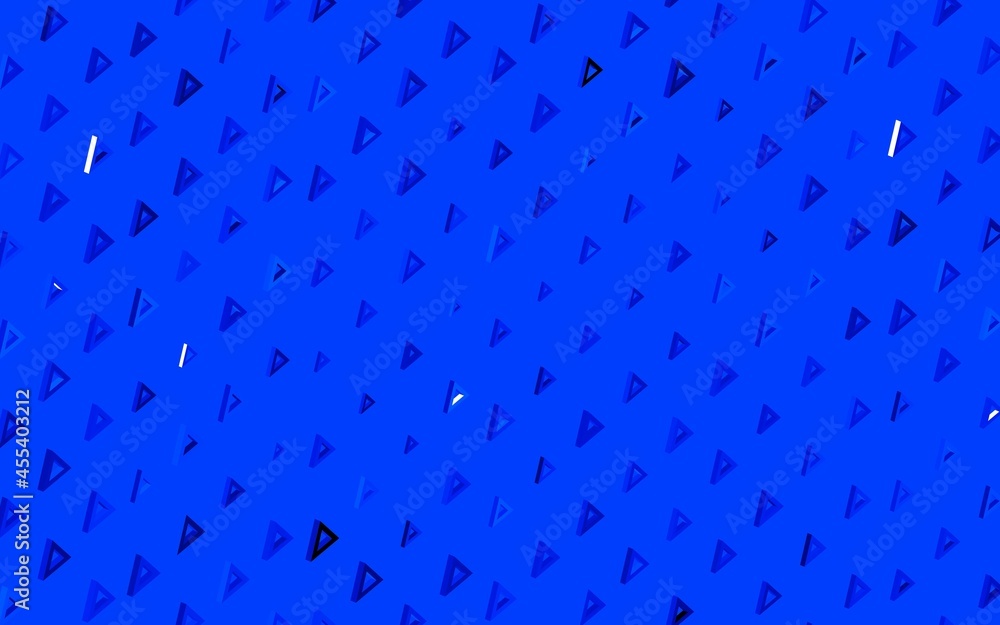 Dark BLUE vector texture with triangular style. Dark BLUE vector texture with triangular style.