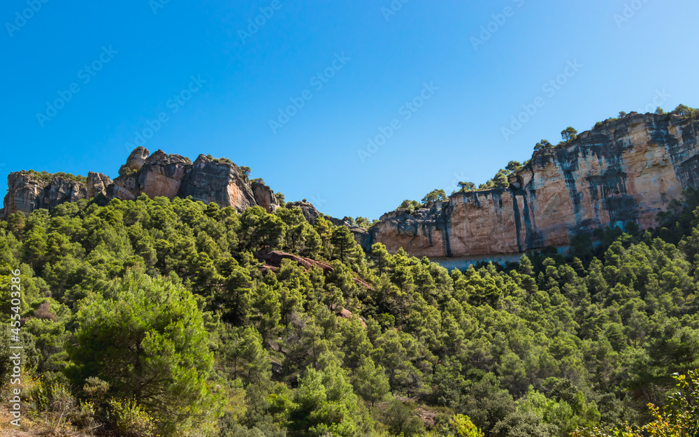 Parc natural de la Serra de Montsant, Catalunya, Spain - landscape with mountains and forest