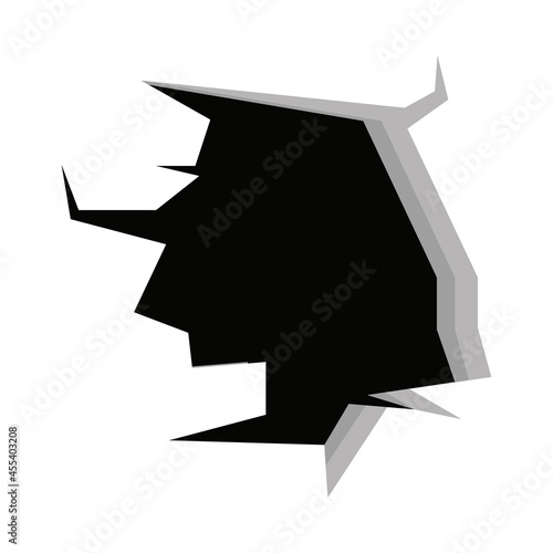 wall white color destroyed