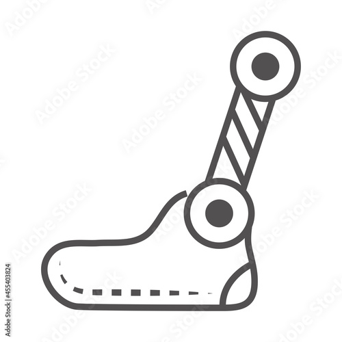 foot prosthesis icon