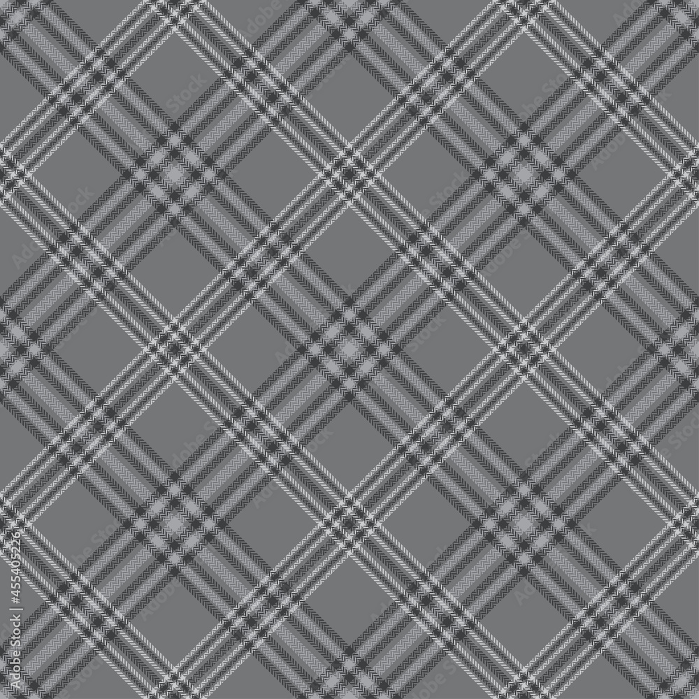 Black and white plaid pattern herringbone.