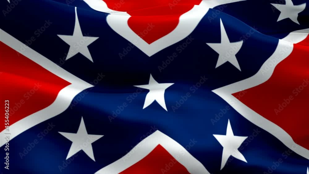 Dixie flag. Realistic Rebel Flag background video waving in wind. Confederate Union States of America flags. Rebellion US Confederate seamlessly looping flag Closeup 1080p Full HD 1920X1080 footage.
Dixie flag. Realistic Rebel Flag background video waving in wind. Confederate Union States of America flags. Rebellion US Confederate seamlessly looping flag Closeup 1080p Full HD 1920X1080 footage.