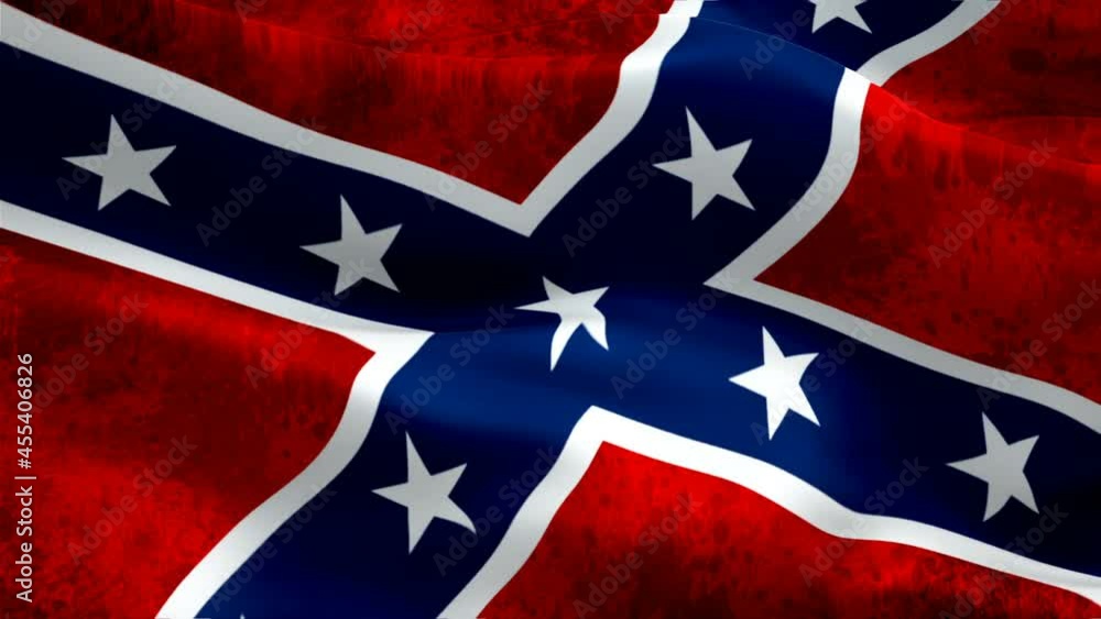 Confederate flag. Realistic Rebel Flag background video waving in wind. Civil war Flag Looping Closeup 1080p Full HD 1920X1080 footage. Confederate States of America flags footage video for film,news
Confederate flag. Realistic Rebel Flag background video waving in wind. Civil war Flag Looping Closeup 1080p Full HD 1920X1080 footage. Confederate States of America flags footage video for film,news
