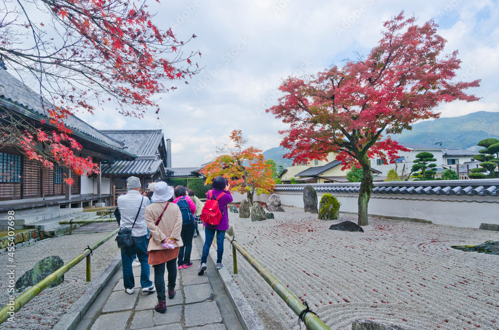 The Japanese garden in Komyozenji Temple,Komyozen-ji is a Zen temple in Dazaifu, Fukuoka Prefecture.