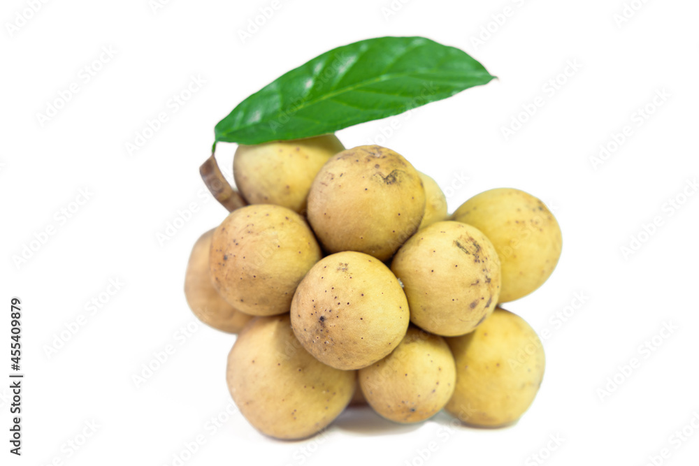 Longkong fruits isolated on white background. Longkong fruits isolated on white background.