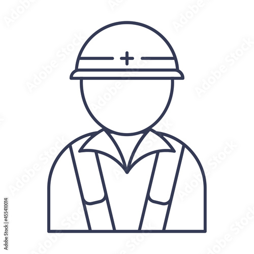 建築関係の仕事をしている人のアイコンIcon for people who work in the construction industry