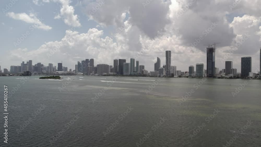 Storm clouds over Downtown Miami 4k 60fps Storm clouds over Downtown Miami 4k 60fps