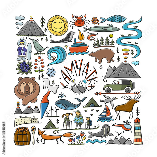 Travel to Peninsula Kamchatka. Eurasia, Russian Far East. Wild Nature and Animals.