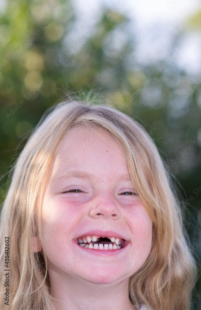 Emotions. A little girl expresses different emotions on her face. 