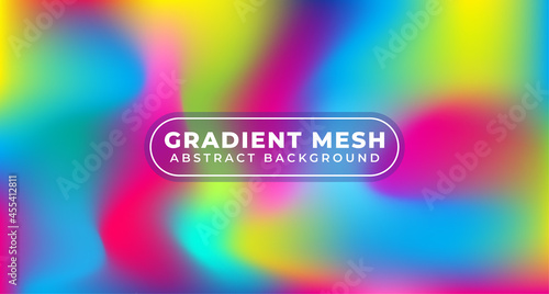Abstract beautiful rainbow gradient background. Smooth and colorful design wallpaper with copy space for banner, poster, cover, flyer, presentation, advertising, landing page etc. Vector illustration