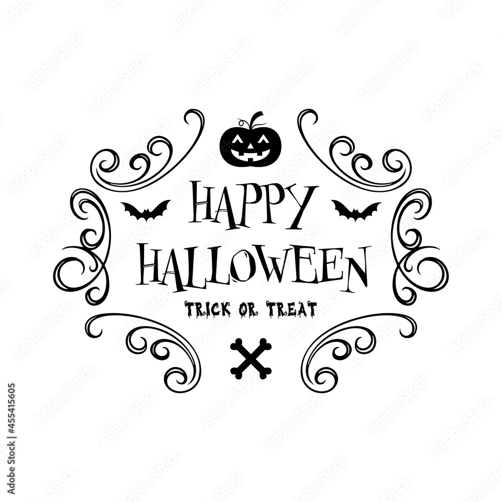 Happy halloween day design