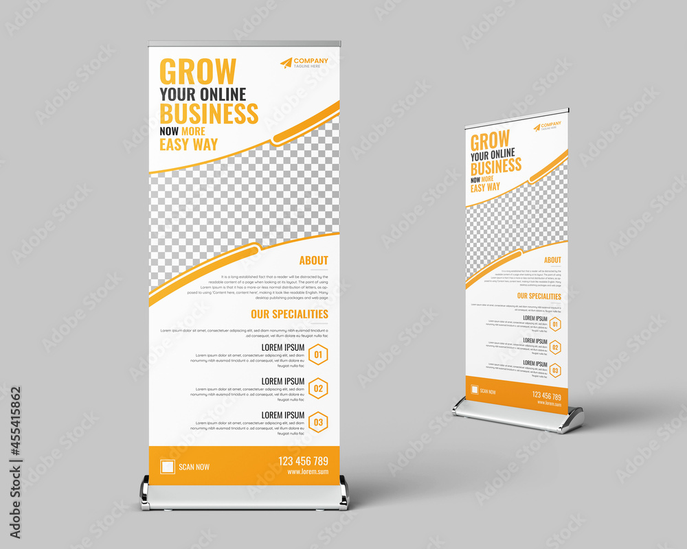 Business Roll-up Banners | Business banner | Multipurpose use